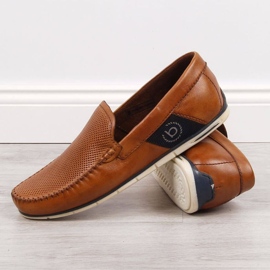 Mocassini Bugatti JJ153094 in pelle, marrone 2