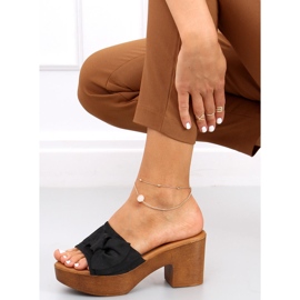 Ciabatte ala Zeri Zoccoli neri nero nero 1