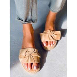 Ciabatte espadrillas Baina Camel beige 1