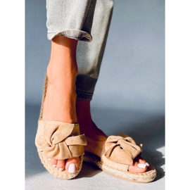 Ciabatte espadrillas Baina Camel beige 2