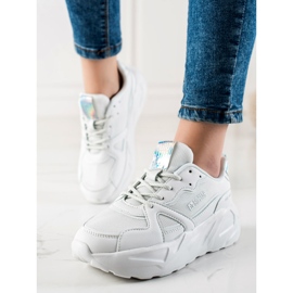 Sneakers da donna Big Star JJ274601 bianca 2