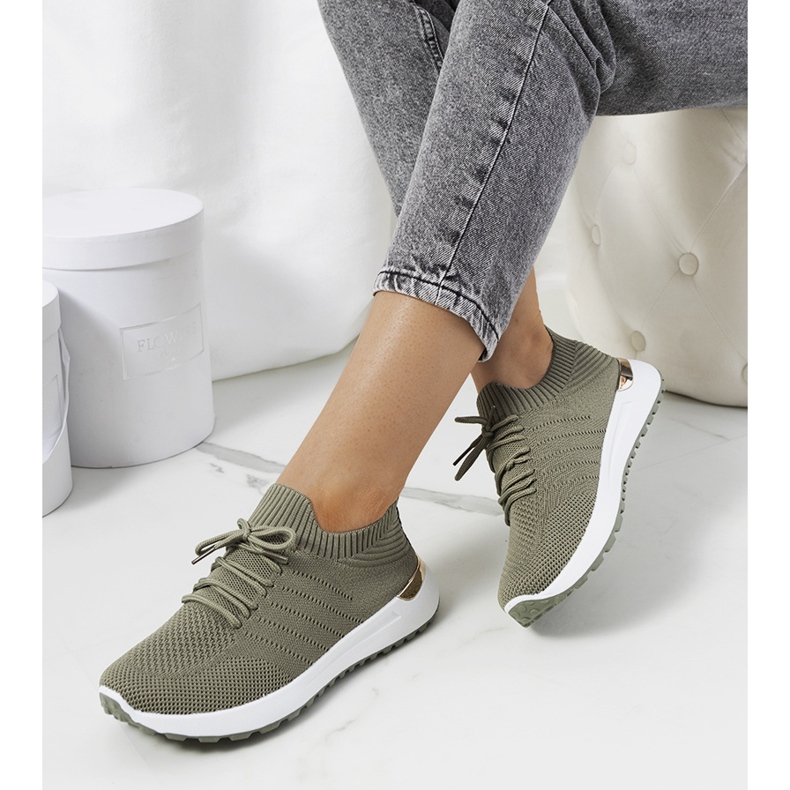 Sneaker sportive Ellice verdi cachi verde 1
