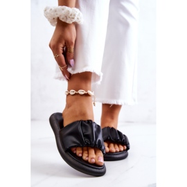 S.Barski Ciabatte da donna nere classiche Feline nero 1