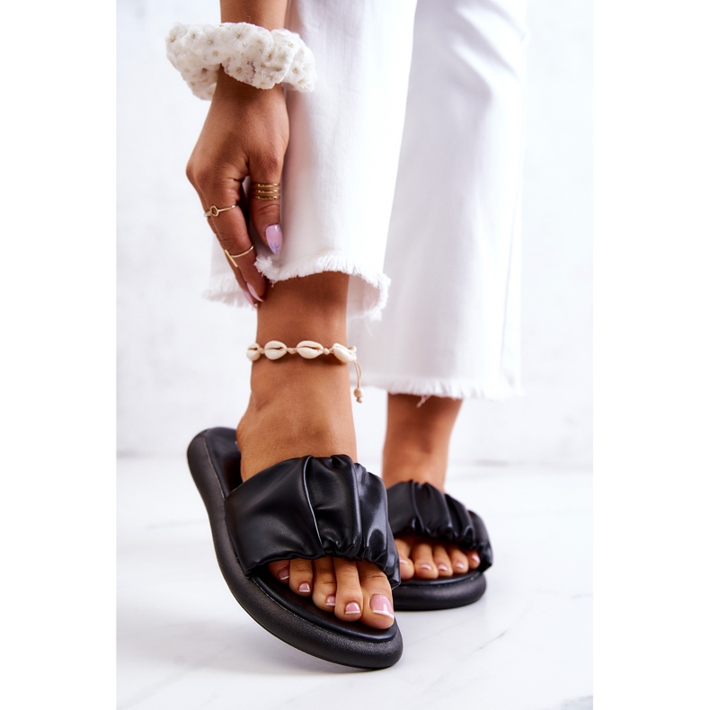 S.Barski Ciabatte da donna nere classiche Feline nero 1
