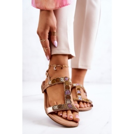S.Barski Sandali Da Donna Con Strass Rose Gold Julies d'oro 1