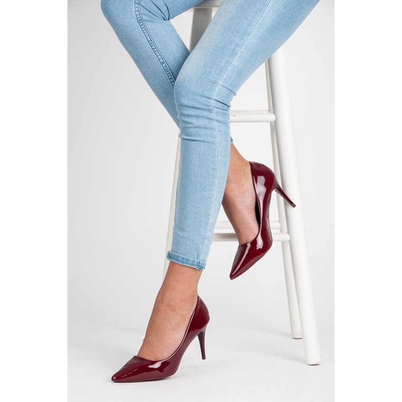 Comer Tacco laccato bordeaux rosso 2