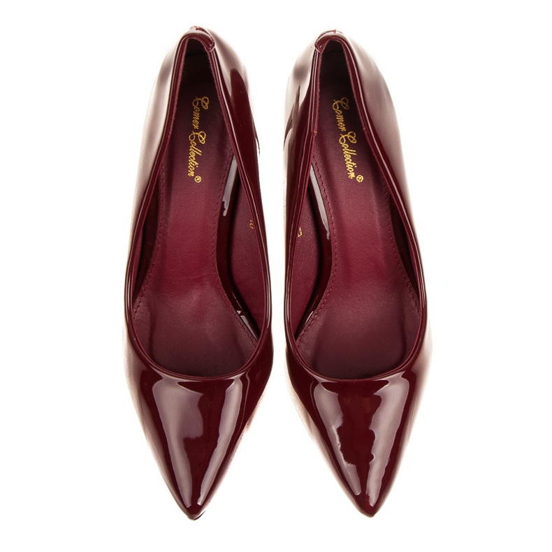 Comer Tacco laccato bordeaux rosso 1