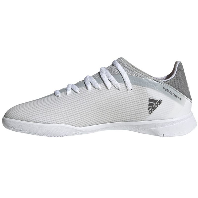 Scarpe da calcio Adidas X Speedflow.3 In Jr FY3315 grigio, bianco sfumature di grigio 1