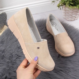 Scarpa in pelle con zeppa Filippo W PAW343B beige 1