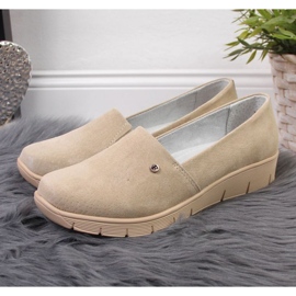 Scarpa in pelle con zeppa Filippo W PAW343B beige 2