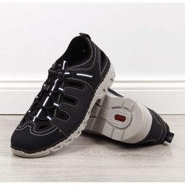 Scarpe in pelle Rieker M RKR510 blu navy 2