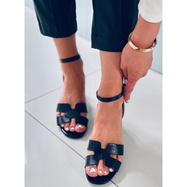 Nabila Sandali neri con tacco alto nero 1