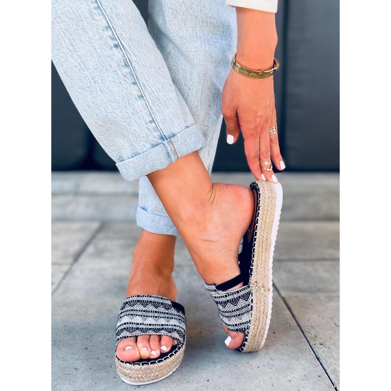 PA1 Espadrillas da donna Nour Black nero 2