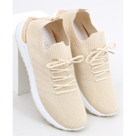 Bello Calzini beige scarpe sportive 1