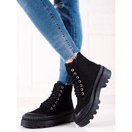 Melisa Sneakers alla moda sulla piattaforma nero 1