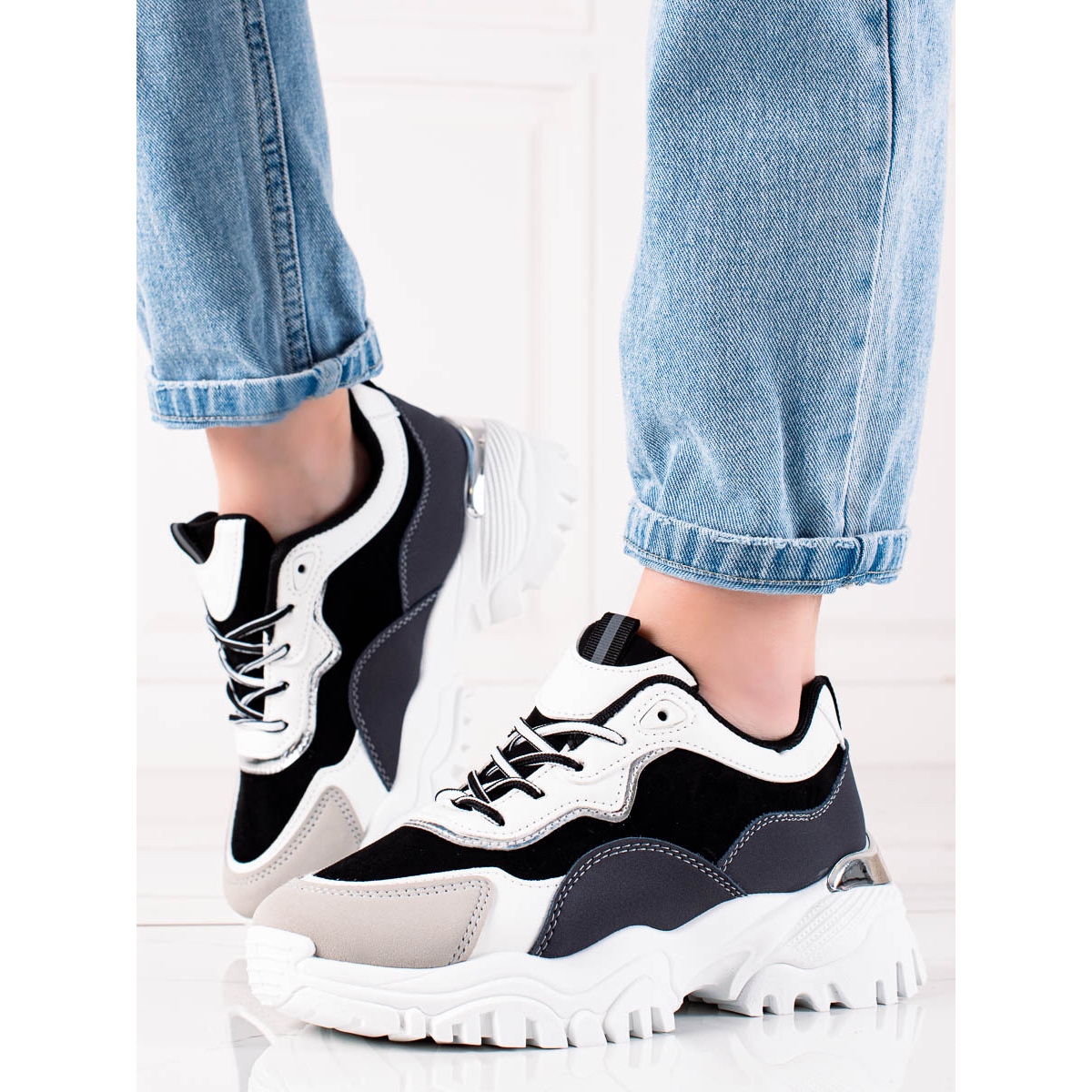 TRENDI Scarpe da ginnastica alla moda multicolore