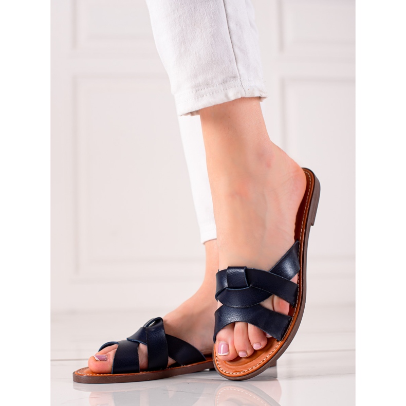 TRENDI Pantofole casual blu navy 1