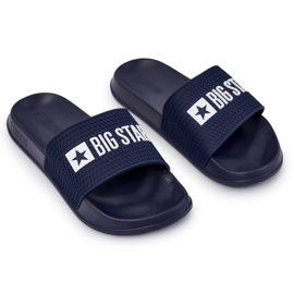 Pantofole da uomo Big Star JJ174507 Blu navy 2