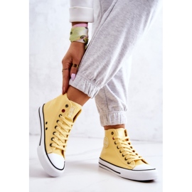 Sneakers Alte da Donna Big Star JJ274207 Gialle giallo 2
