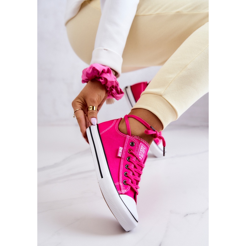 Sneakers Basse da Donna Big Star JJ274A005 Fucsia rosa 1