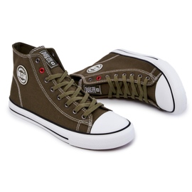 Sneakers alte da uomo Big Star JJ174387 Khaki cachi 2