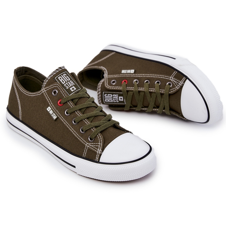 Sneakers basse da uomo Big Star JJ174383 Khaki cachi 1
