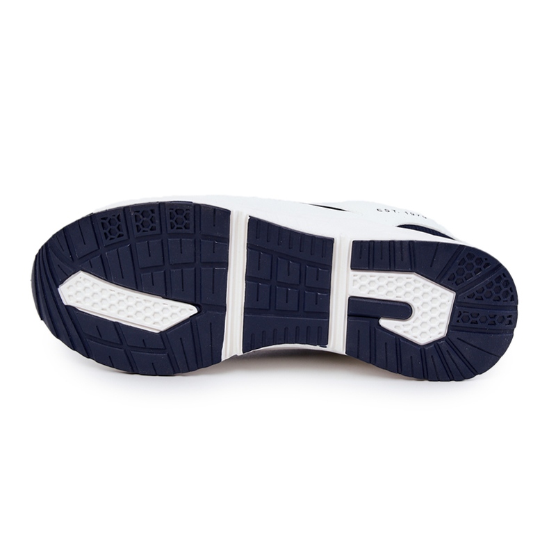 Scarpe sportive da uomo Sneakers Big Star JJ174399 Bianche e Blu Navy bianco 2
