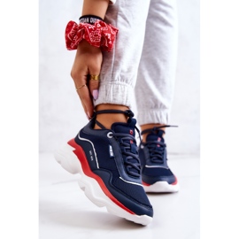 Scarpe sportive da donna Big Star JJ274A117 Blu navy 1