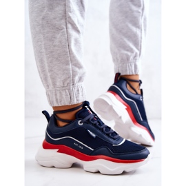 Scarpe sportive da donna Big Star JJ274A117 Blu navy 2