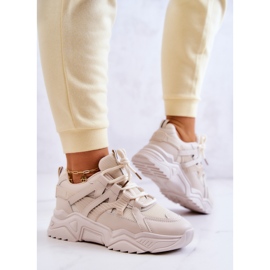 Scarpe sportive da donna Sneakers Beige Daren 2