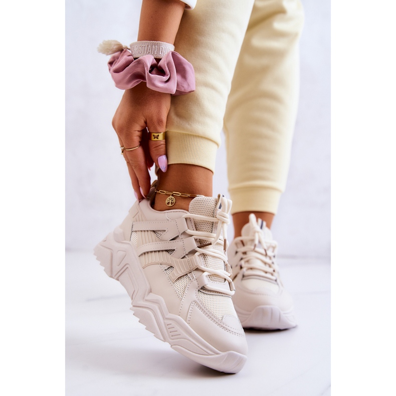 Scarpe sportive da donna Sneakers Beige Daren 1