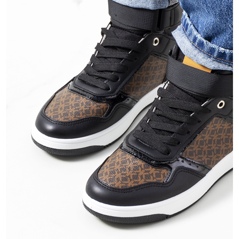 Sneakers nere di Emmers marrone nero 1