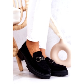 Mocassini da donna in camoscio La.Fi Black Willows nero 1