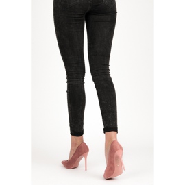 VICES Scarpe col tacco in camoscio rosa 2