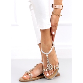 Sandali con cinturino in silicone Hessa Silver argento 1