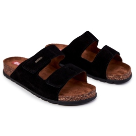 Infradito da uomo Big Star JJ176001 Black Velcro nero 1
