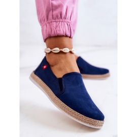 Espadrillas da donna Slip-On Big Star JJ276003 Blu Navy 2