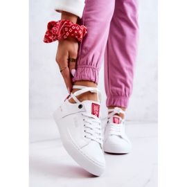 Sneakers in pelle Big Star JJ274212 Bianche e Rosse bianco 1