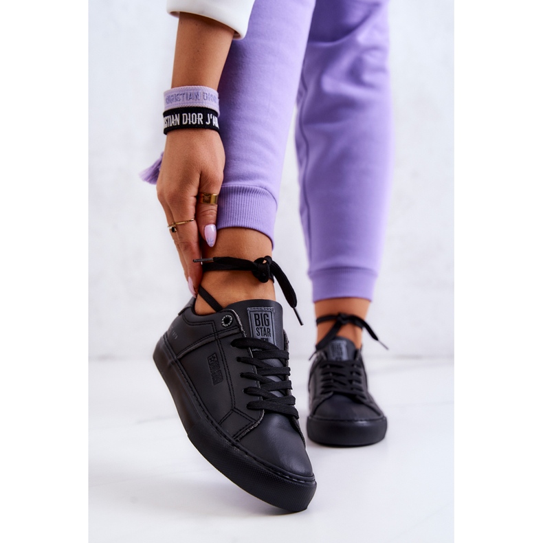 Sneakers in pelle Big Star JJ274214 nere nero 1