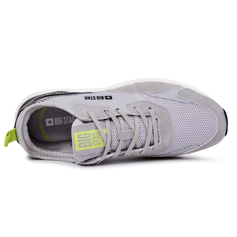 Scarpe sportive da uomo Memory Foam Big Star JJ174291 Grigio 1