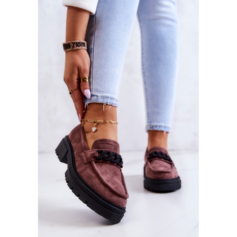 Mocassini La.Fi Suede Marrone Sapphira 1
