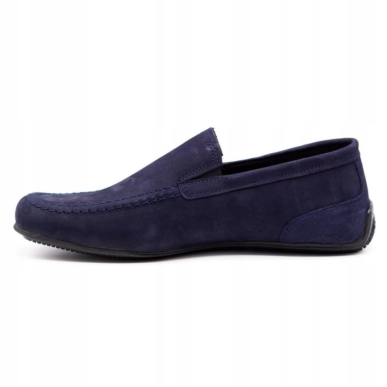 Polbut Mocassini da uomo in pelle 2105 blu navy 1