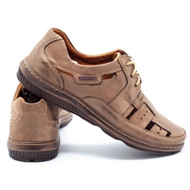 KENT Scarpe estive uomo traforate 600 marroni marrone 4