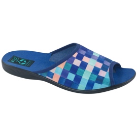 Pantofole da donna Adanex 27268 SAK1 viola blu navy blu arancia 1