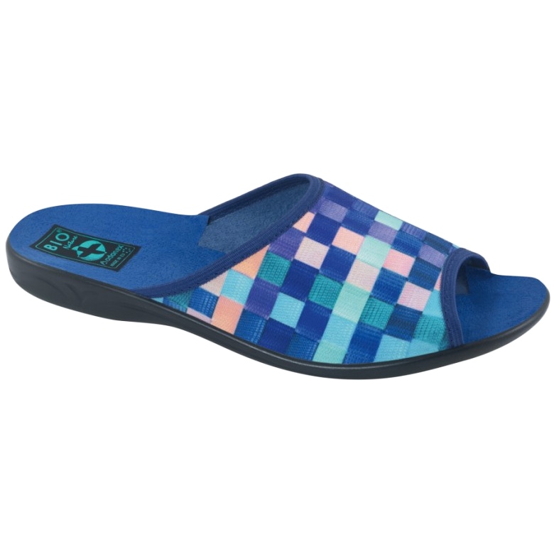 Pantofole da donna Adanex 27268 SAK1 viola blu navy blu arancia 1