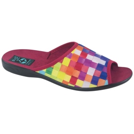 Pantofole da donna Adanex 27266 SAK1 rosso 1