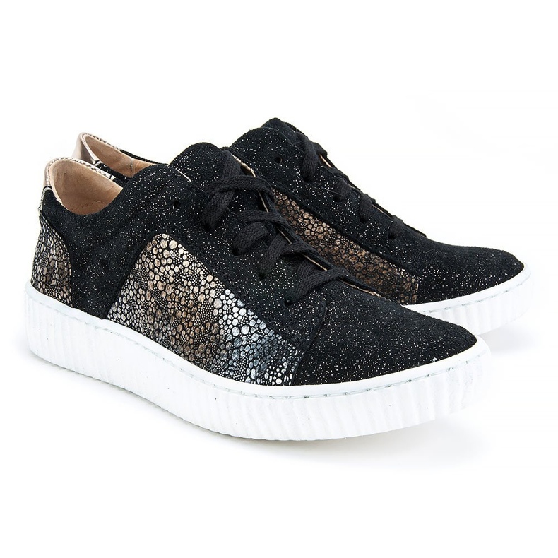 Scarpe Filippo 480S Nero Oro d'oro 2