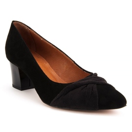 Décolleté Filippo 1348 camoscio nero 1