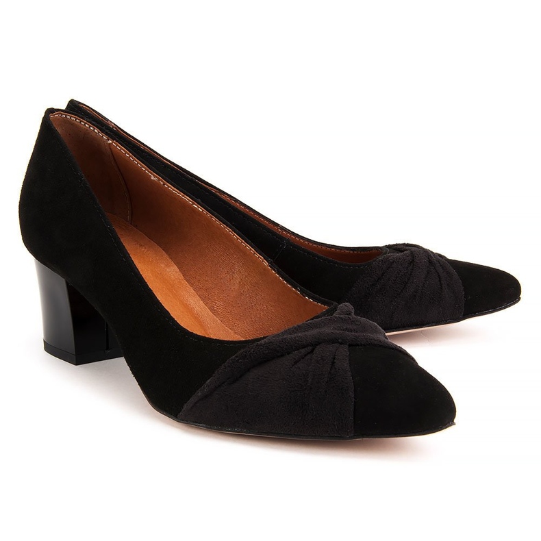 Décolleté Filippo 1348 camoscio nero 2