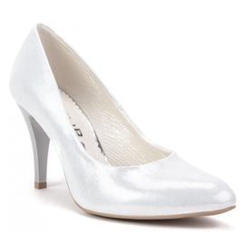 Filippo 097 Décolleté in Raso Argento d'argento 1